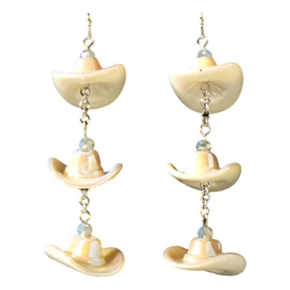image of Women's Cowboy Hat Dangle Earrings