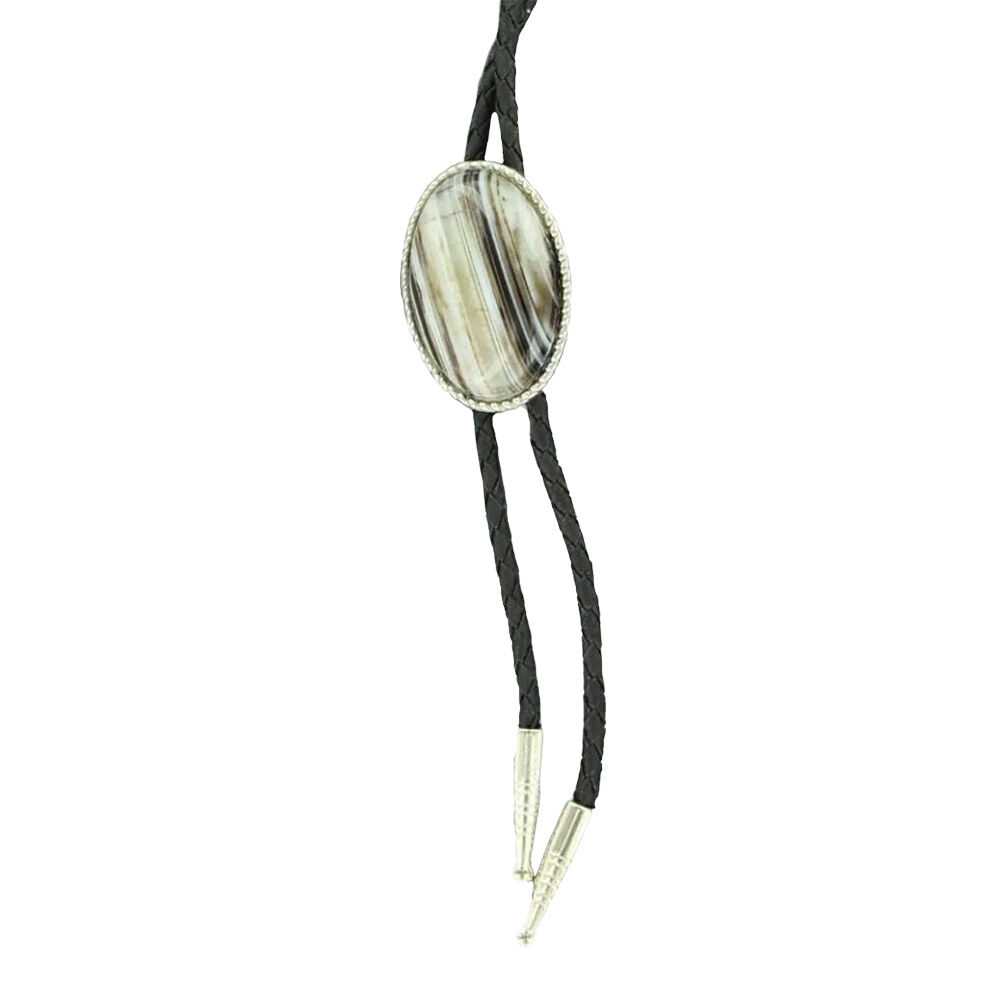 image of Men's Onyx Stone Bolo Tie