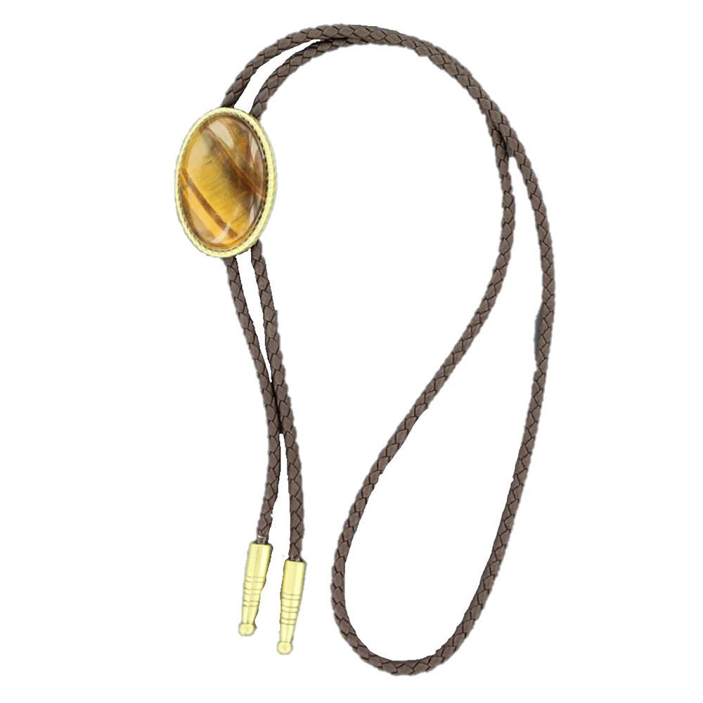 image of Men's Tiger Eye Bolo Tie