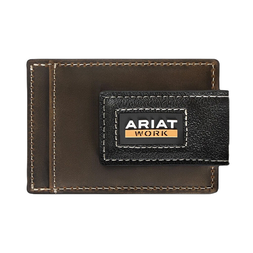 image of Men's Work Card Case Money Clip Wallet