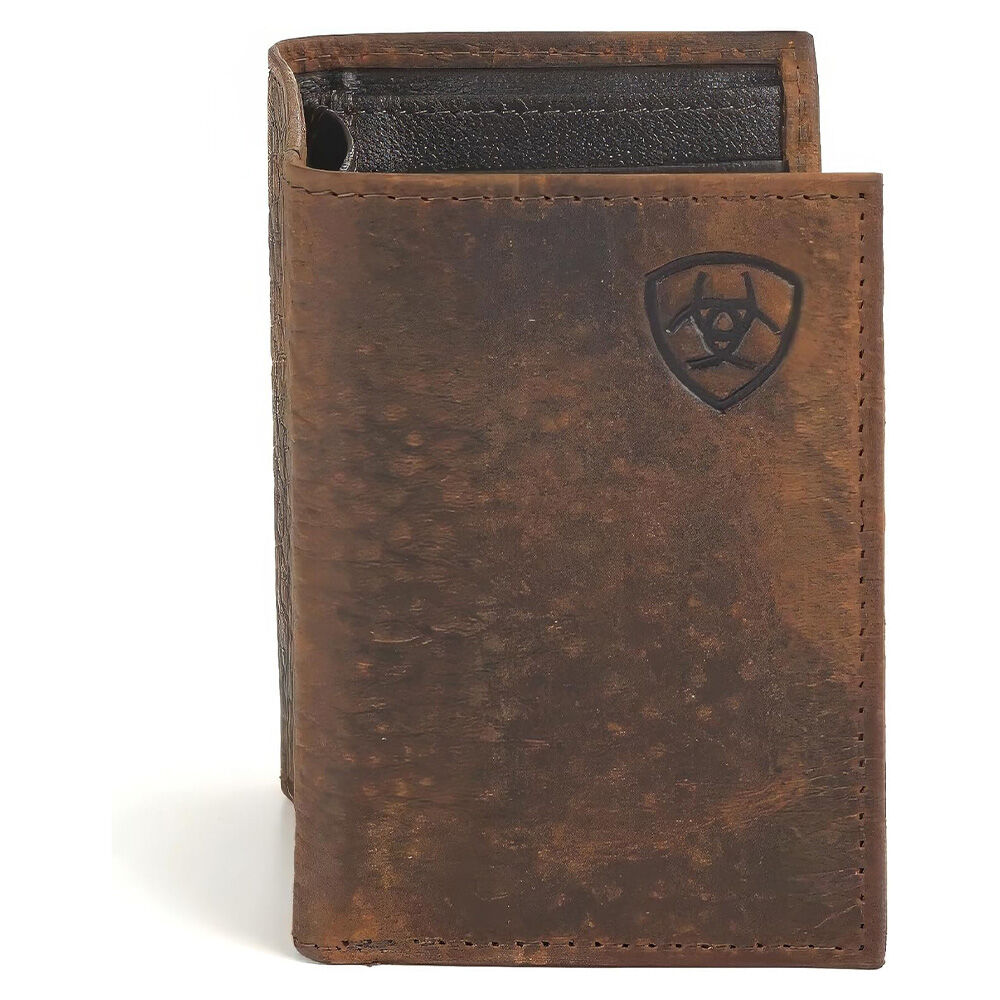 image of Men's Shield Logo Trifold Wallet