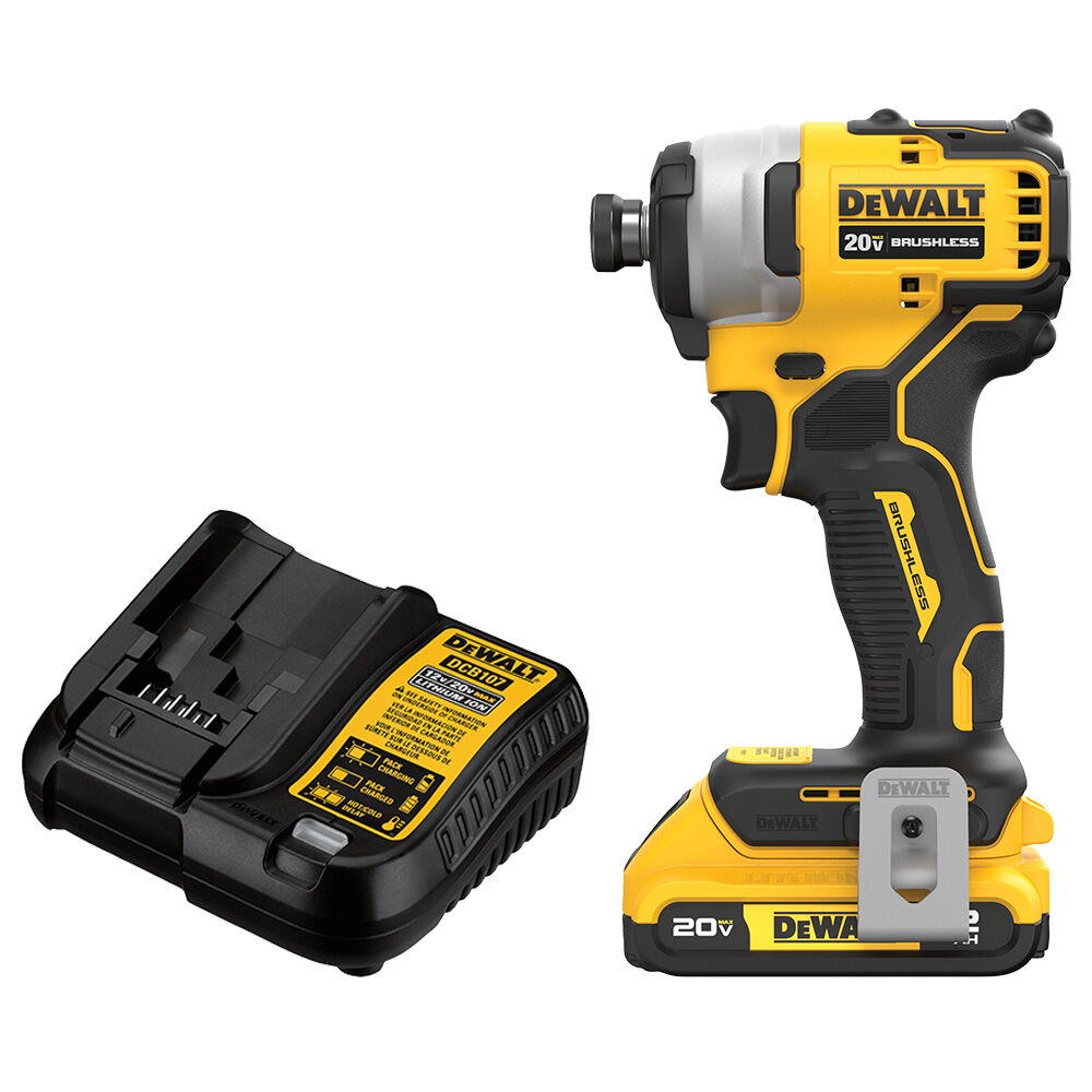 image of Atomic 20V MAX Brushless Cordless Compact 1/4 in Impact Driver Kit