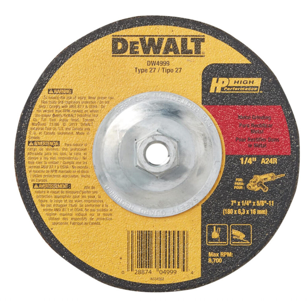 image of 7 in x 1/4 in x 5/8 in-11 in General Purpose Metal Grinding Wheel
