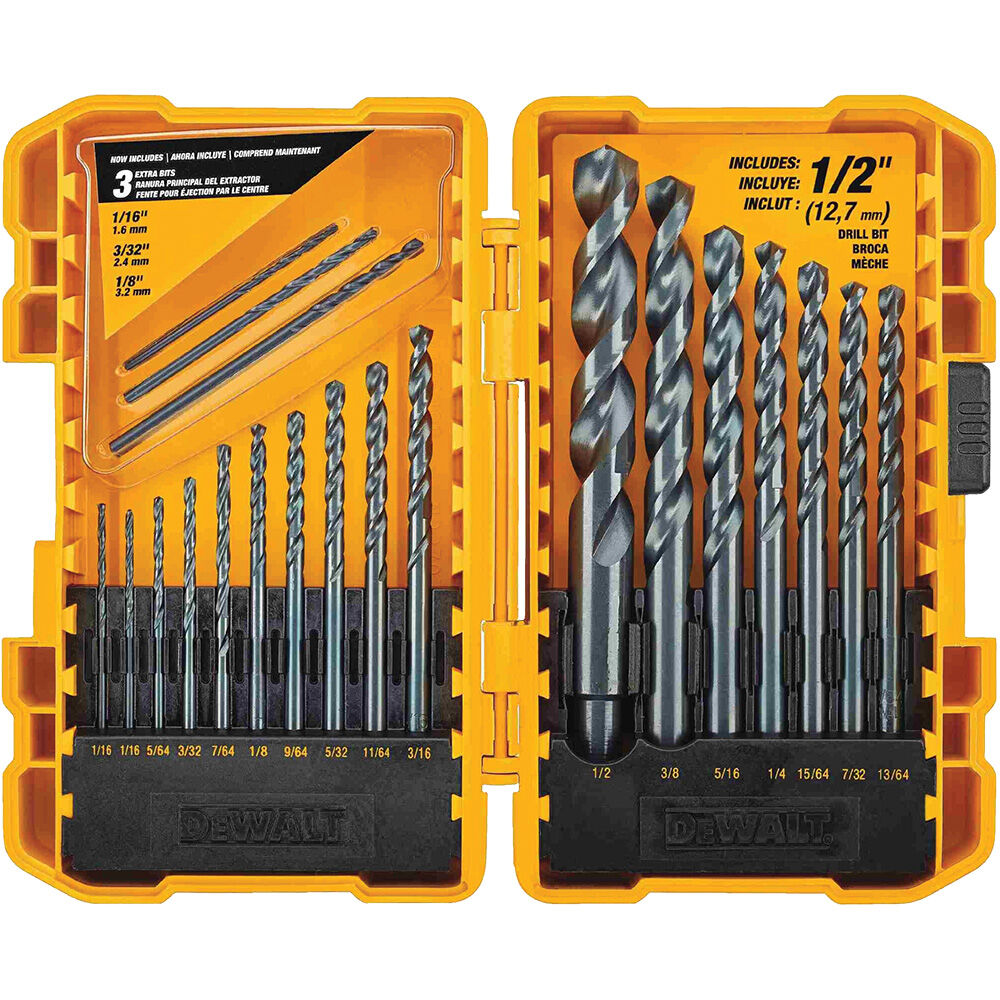 image of Black and Gold Drill Bit Set, 20 pc