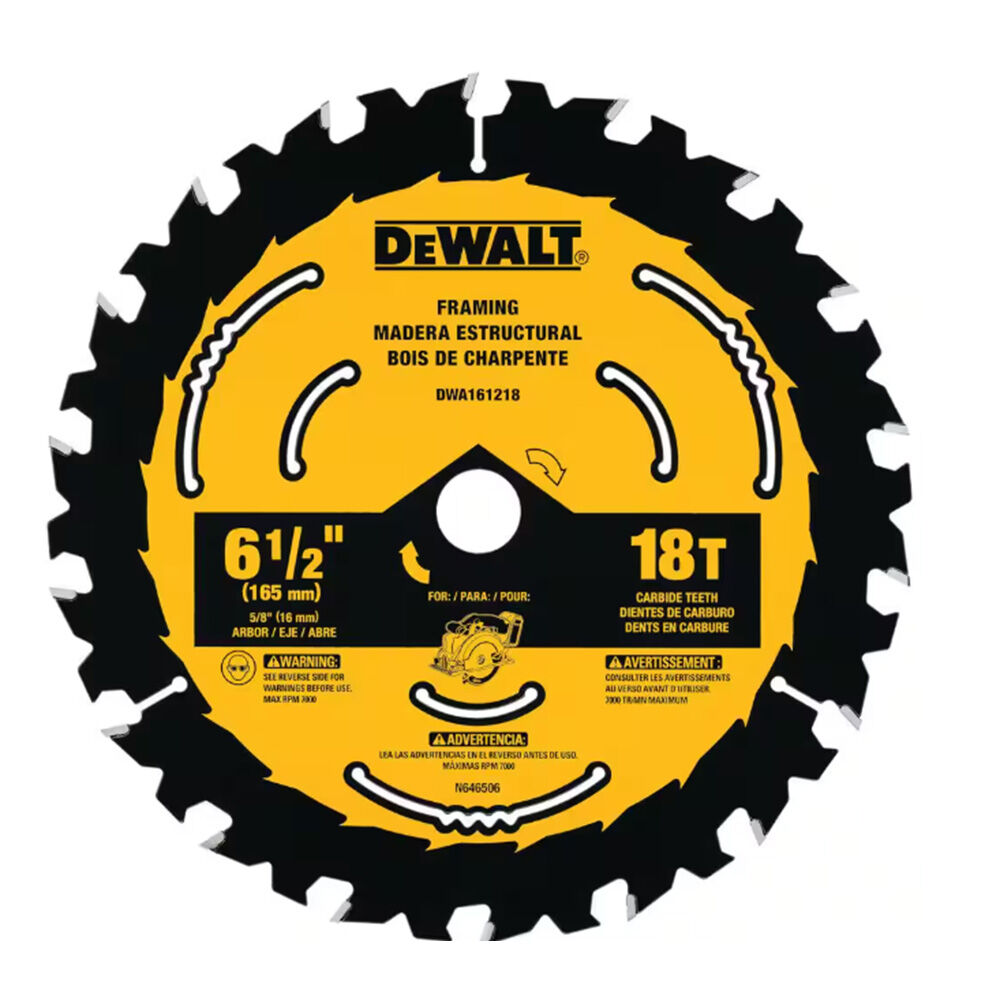 image of 6 1/2 in 18 Tooth Circular Saw Blade