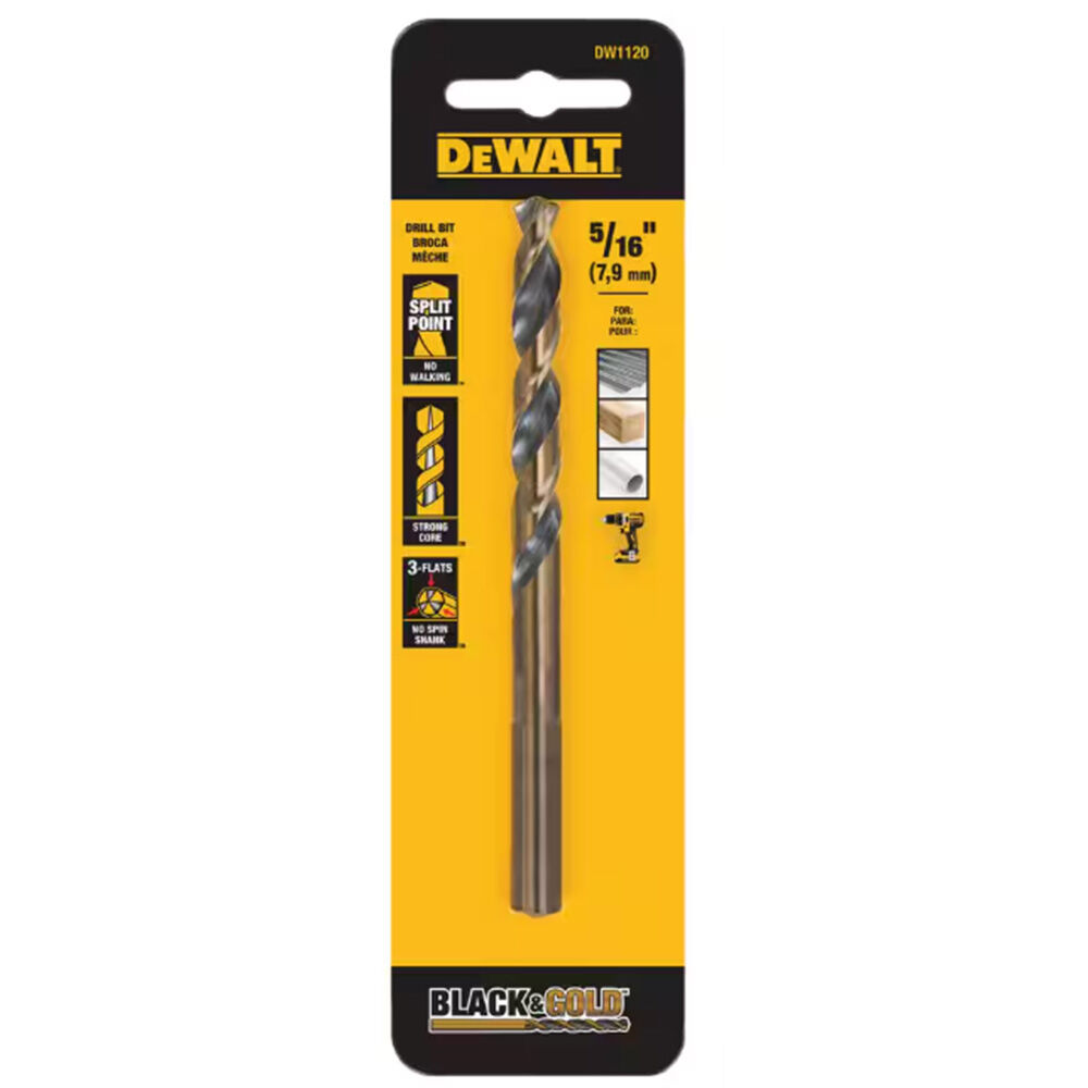 image of 5/16 in Black Oxide Split Point Drill Bit
