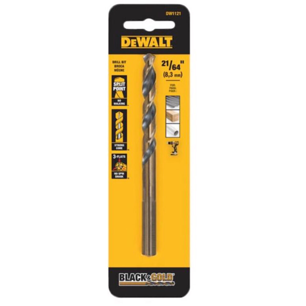 image of 21/64 in Black Oxide Split Point Drill Bit