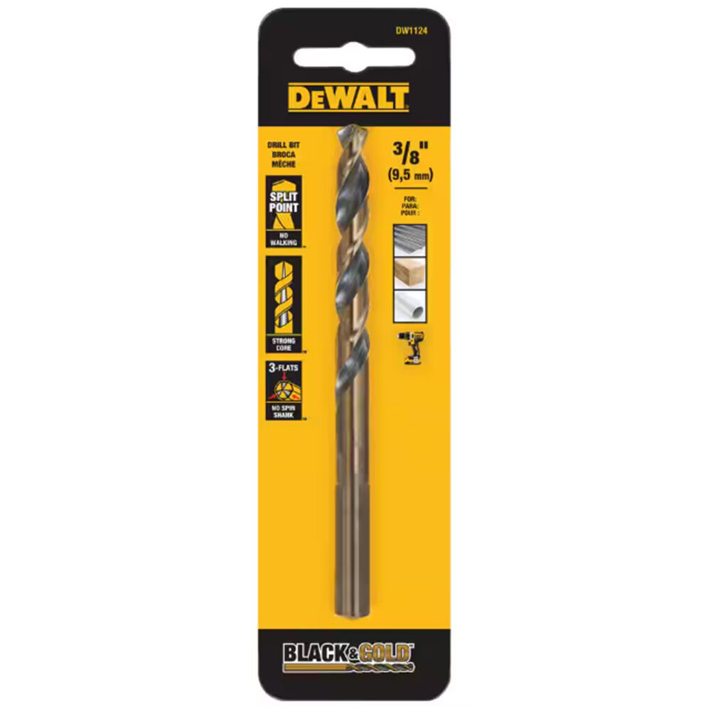 image of 3/8 in Black Oxide Split Point Drill Bit