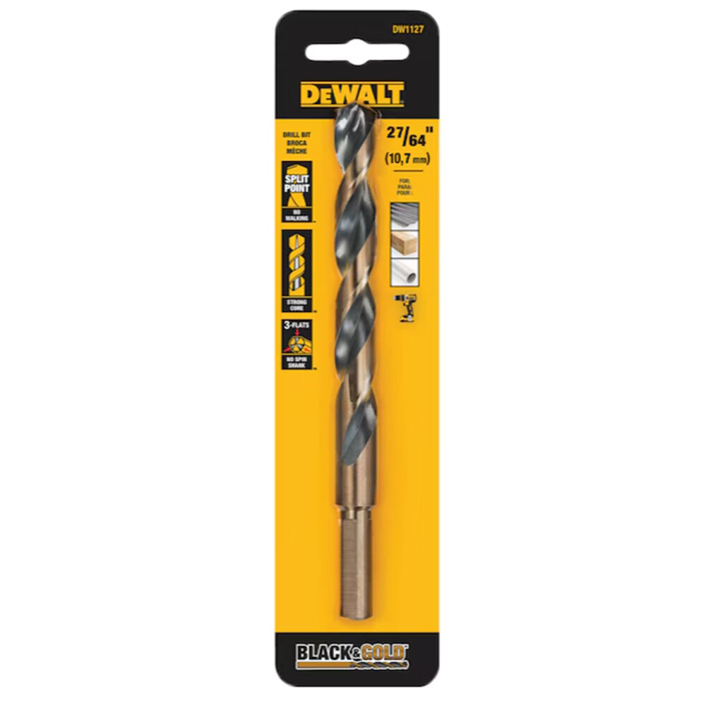 image of 27/64 in Black Oxide Split Point Drill Bit