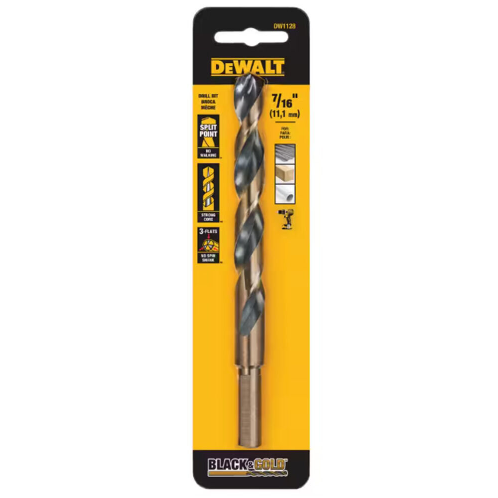 image of 7/16 in Black Oxide Split Point Drill Bit