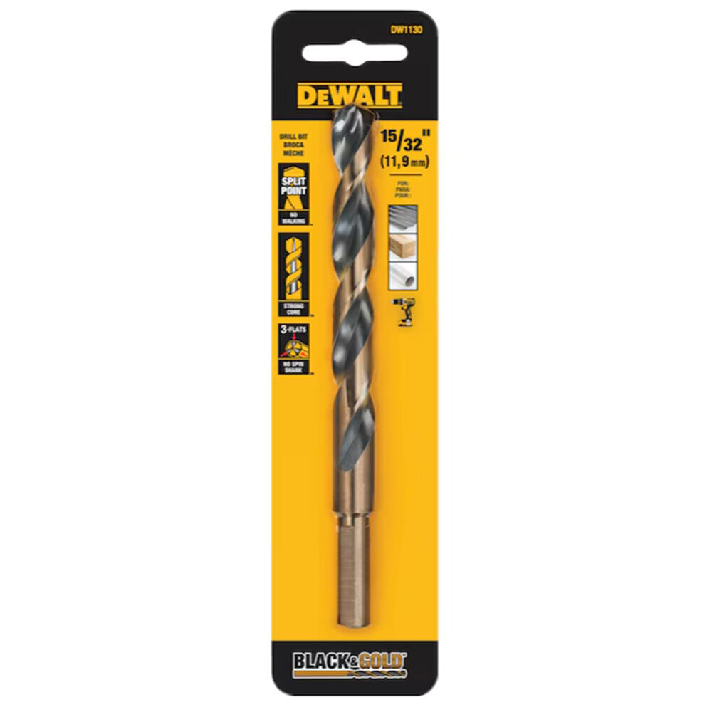 image of 15/32 in Black Oxide Split Point Drill Bit