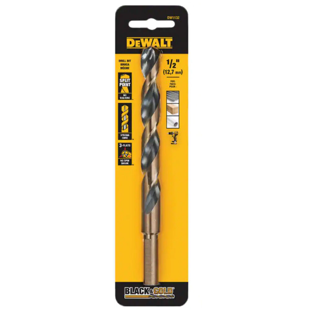 image of 1/2 in Black Oxide Split Point Drill Bit