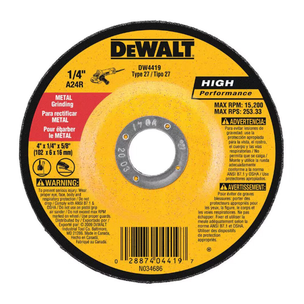 image of 4 in x 1/4 in x 5/8 in General Purpose Grinding Wheel