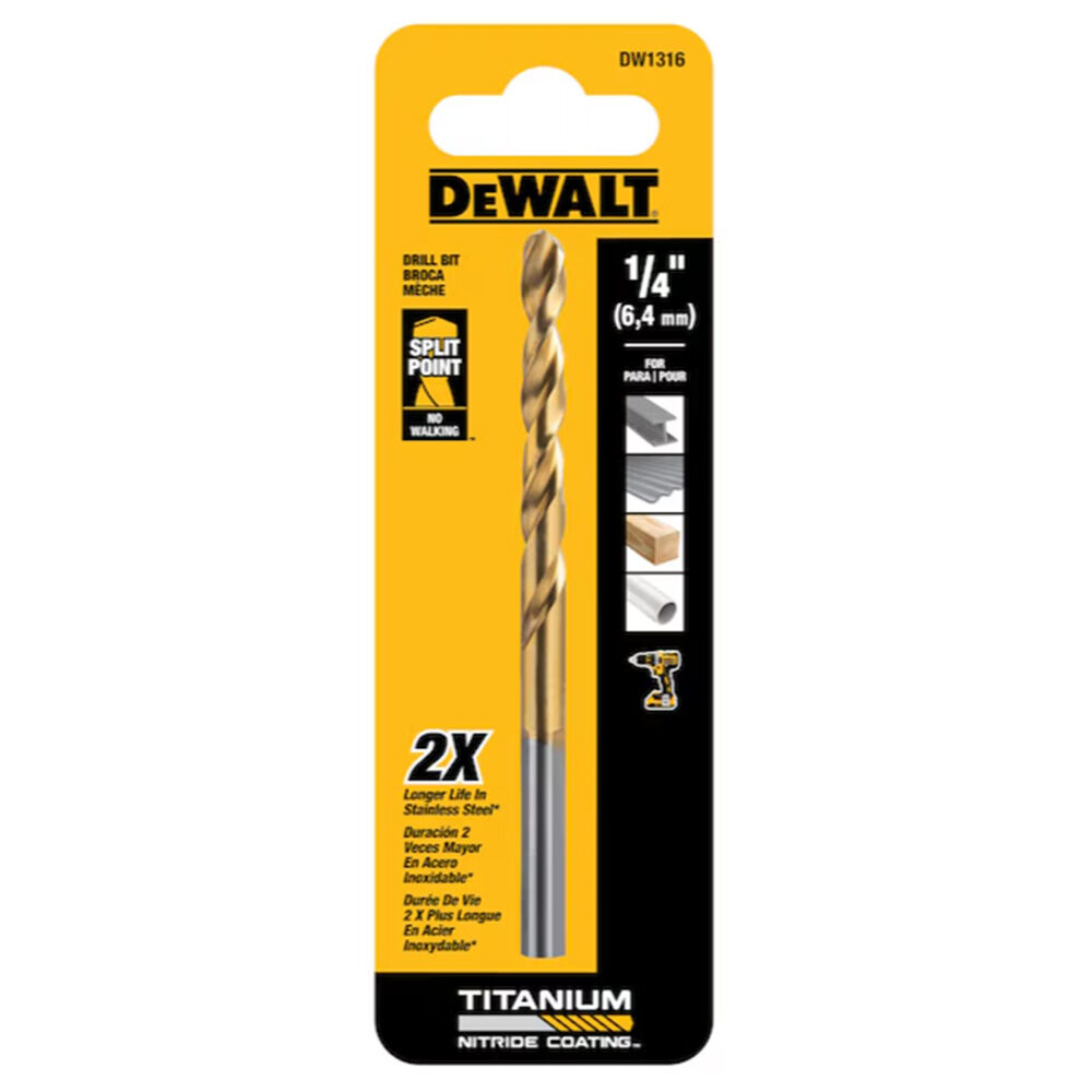 image of 1/4 in Titanium Twist Drill Bit