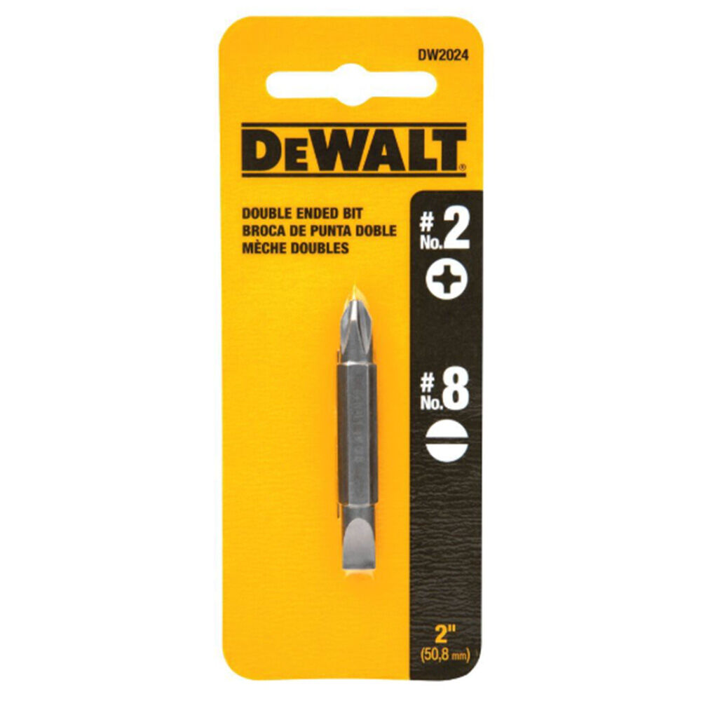 image of #2 Phillips/#8 Slotted Double Ended Screwdriver Bit