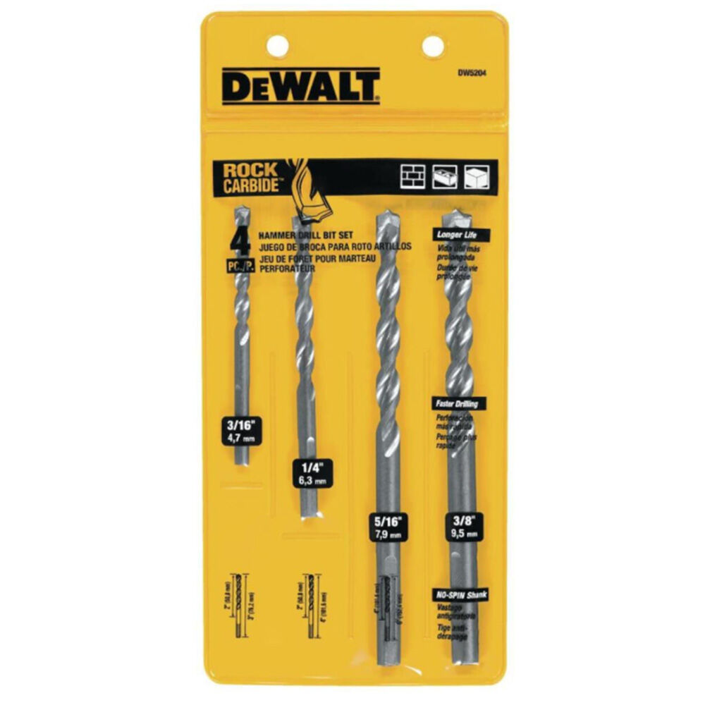 image of Masonry Drill Bit Set- 4 pc