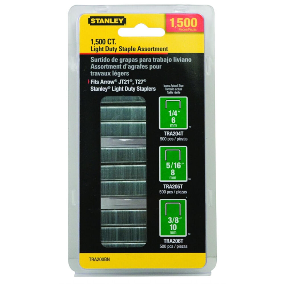 image of Light-Duty Staple Assortment- 1500 pc