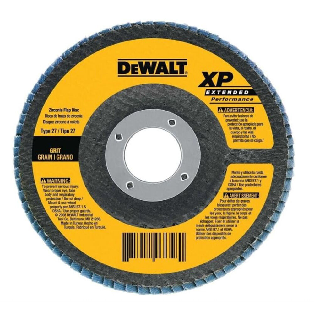 image of 7 in x 5/8 in 36 Grit Zirconia Angle Grinder Flap Disc