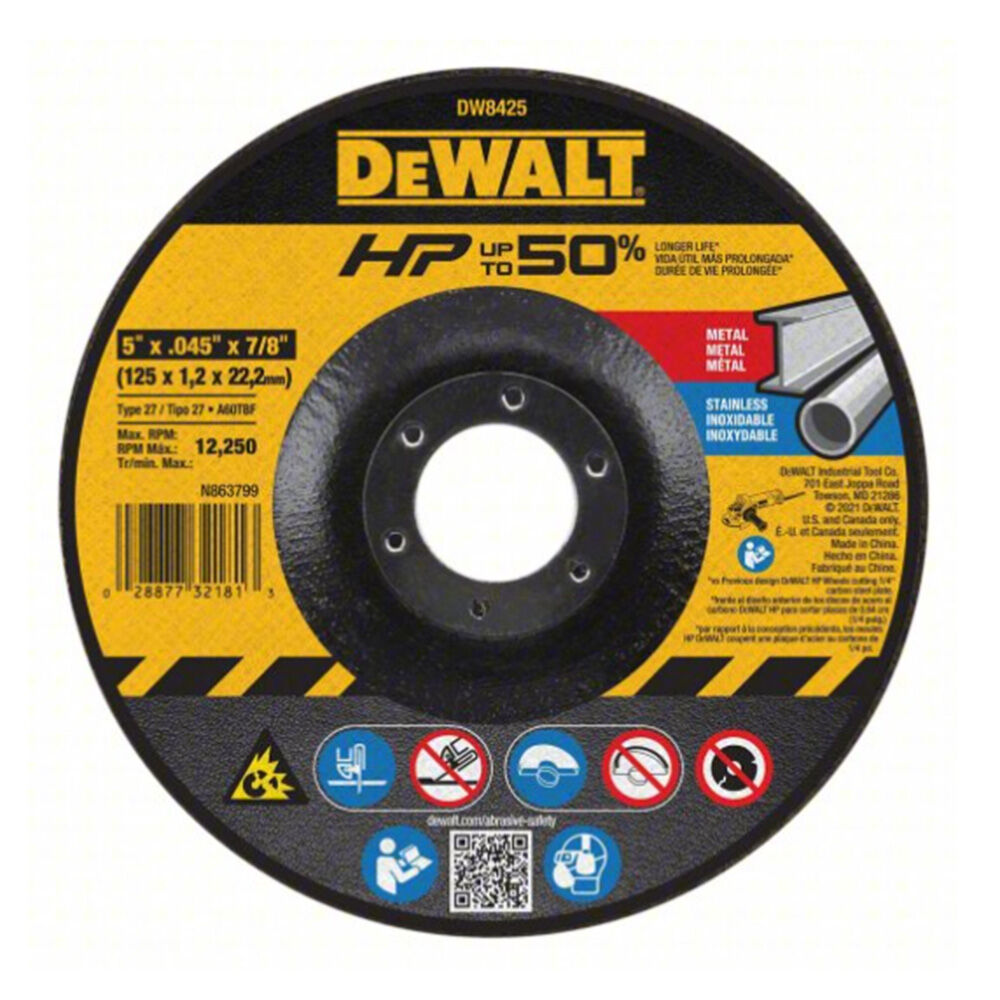 image of 5 in x .045 in x 7/8 in Thin Cutting Wheel