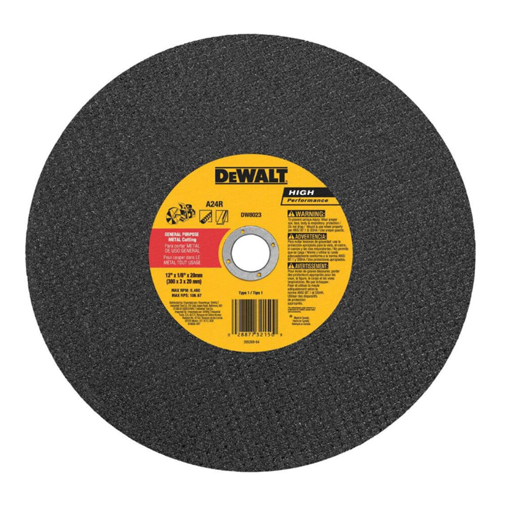 image of 12 in x 1/8 in x 20mm Metal Cutting Wheel