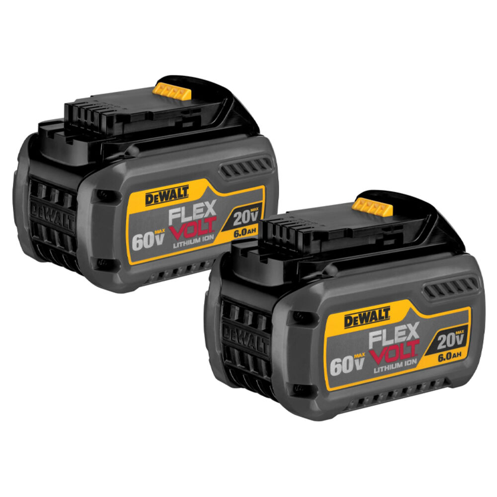 image of FLEXVOLT 20V 60V MAX Lithium-Ion 6 Ah Battery Pack- 2 pc