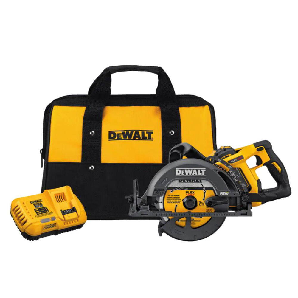 image of 7 1/4 in 60V MAX Cordless Worm Drive Style Saw with 9 Ah Battery Kit
