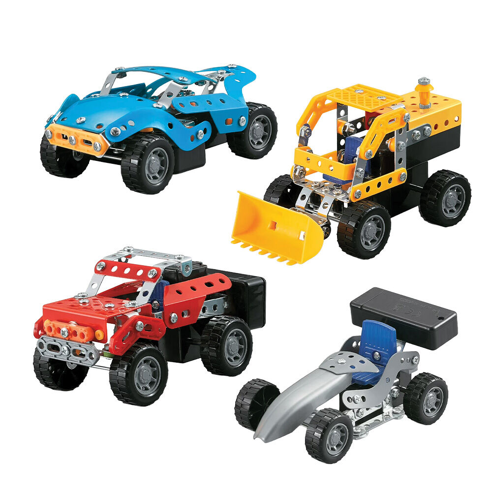 image of 4-in-1 Motorized Construction Vehicle Set