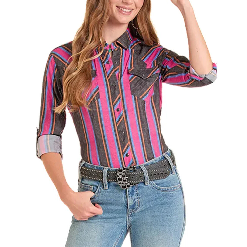 image of Women's TEK Ripstop Stripe Short Sleeve Shirt