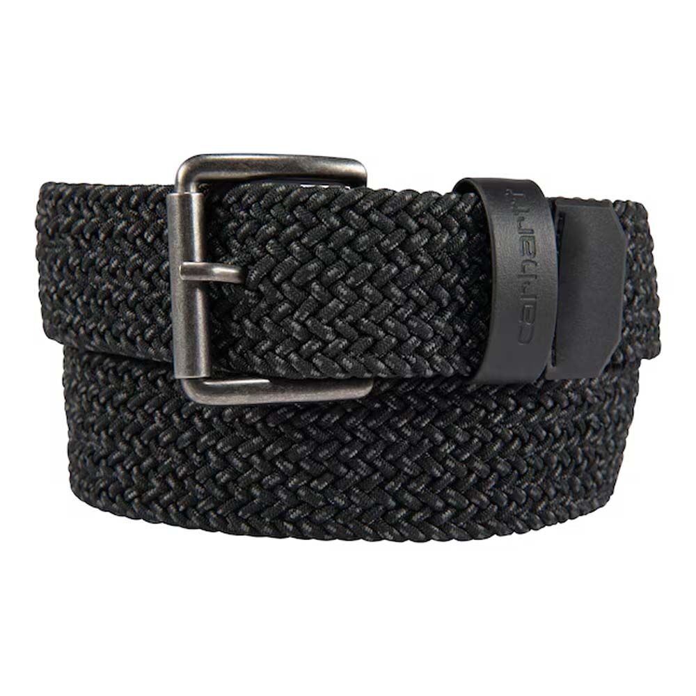 image of Men's Polyester Braided Belt, Black