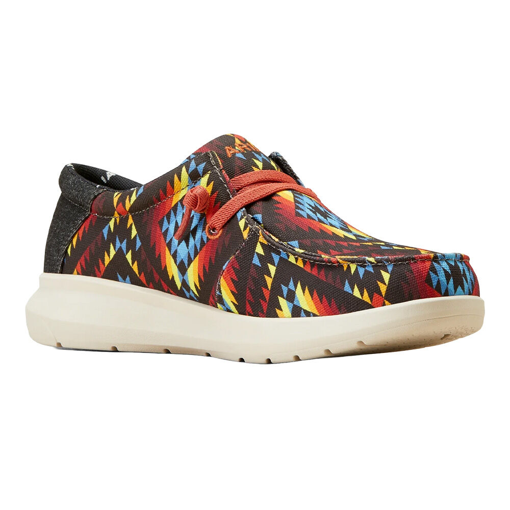 image of Men's Hilo Denim Slip On Shoe, Fiery Aztec
