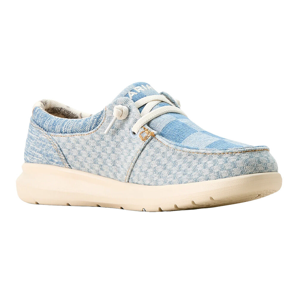 image of Women's Hilo Slip On Shoe, Mixed Light Checkered Denim