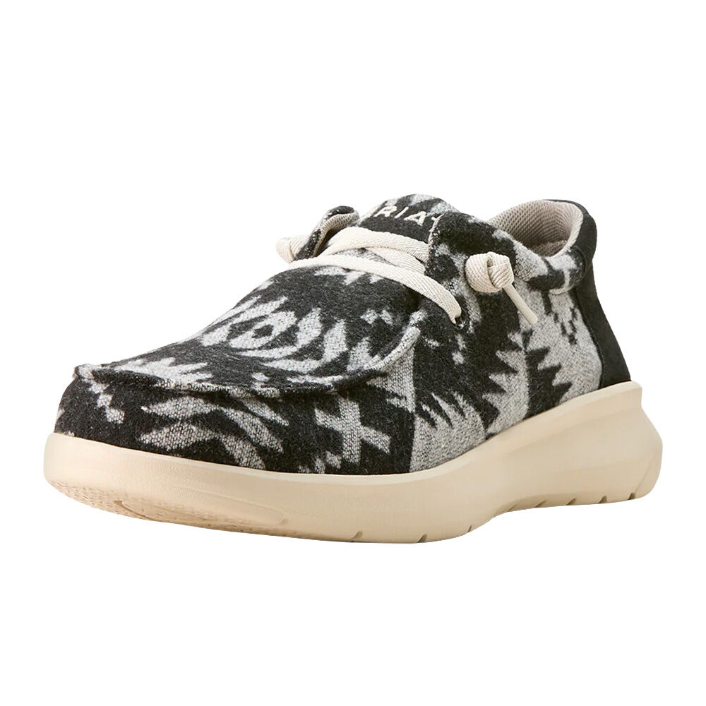 image of Men's Hilo Slip On Shoe, Black and White Flannel Blanket