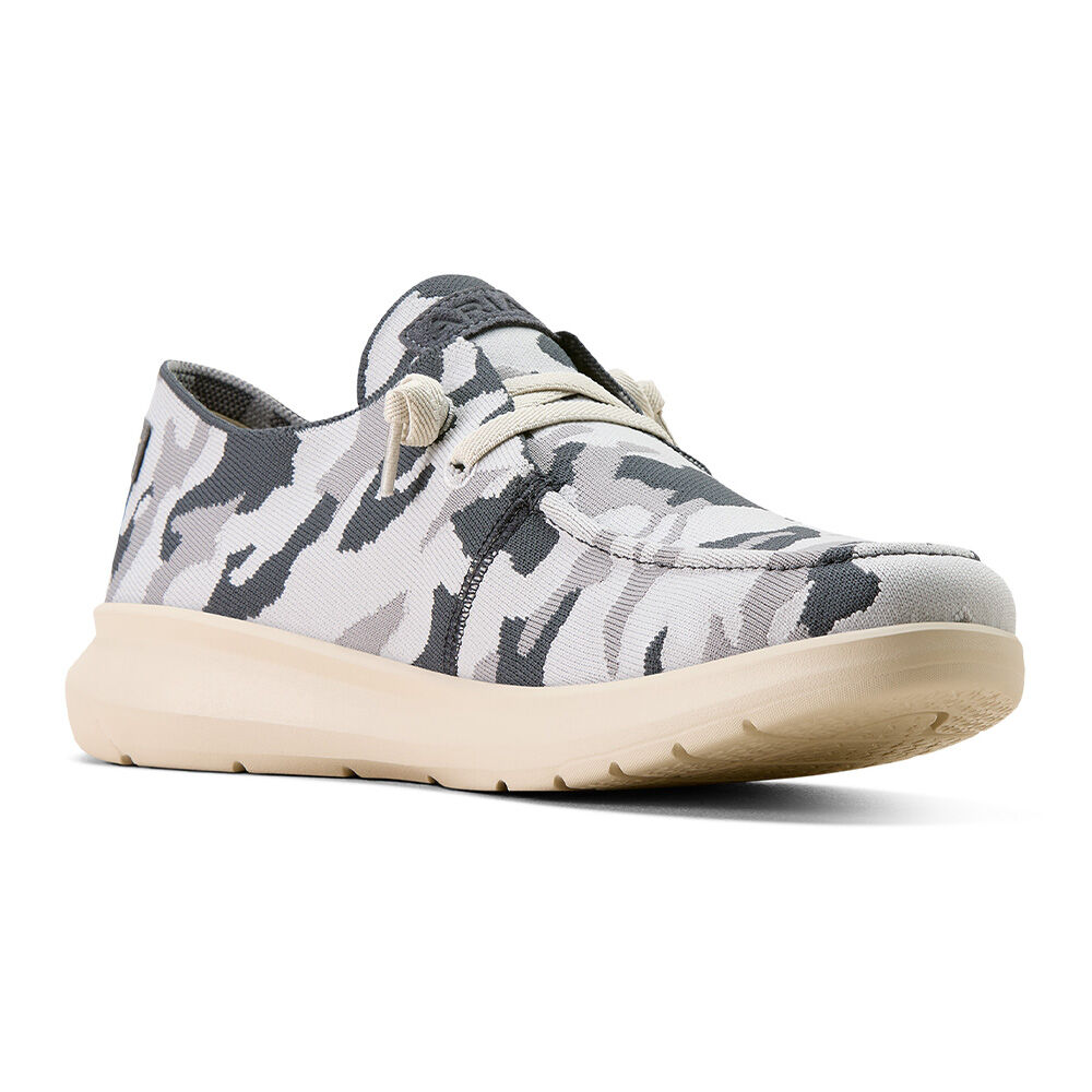 image of Men's Hilo Slip Ons, Grey Camo Knit