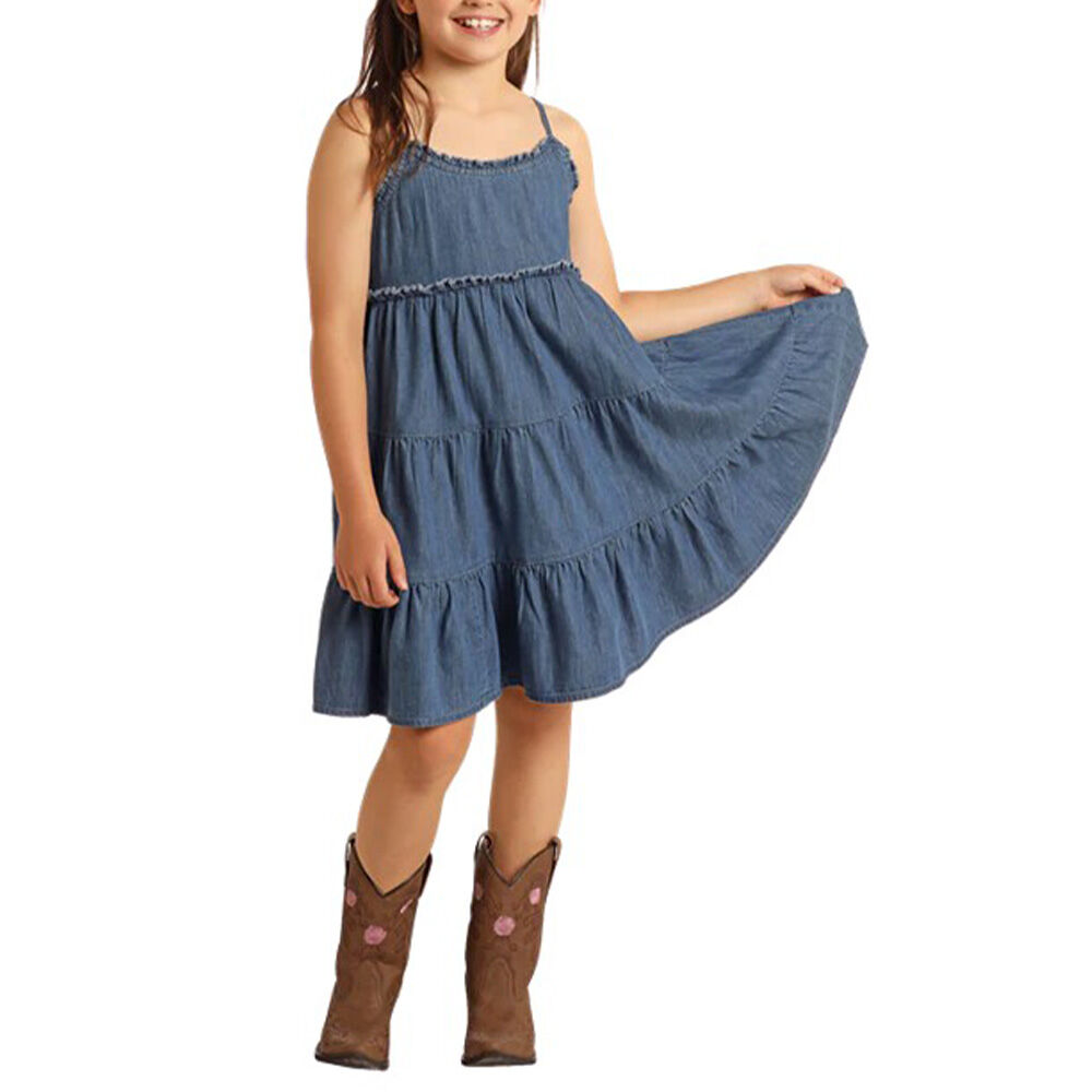 image of Girl's Denim Dress