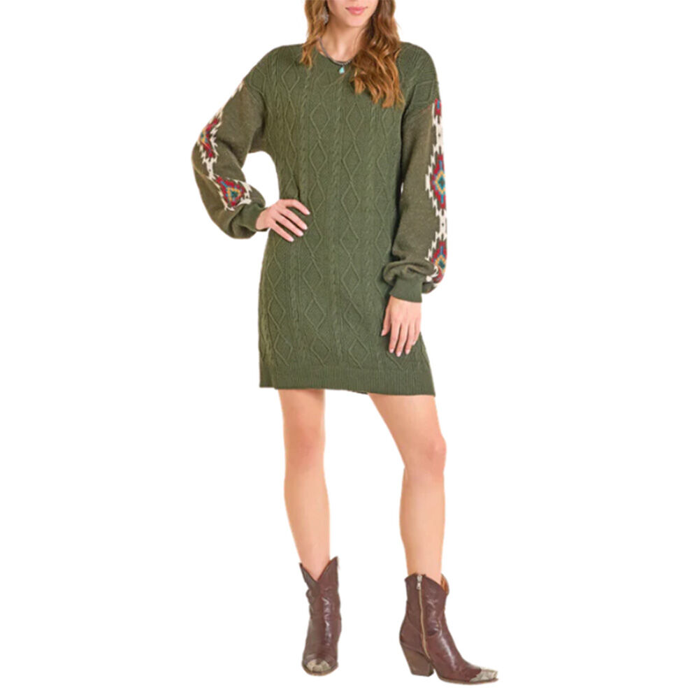 image of Women's Aztec Sweater Dress