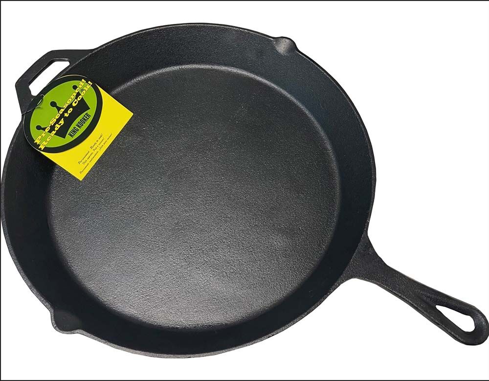 image of Pre-seasoned Cast Iron Skillet, 20 in