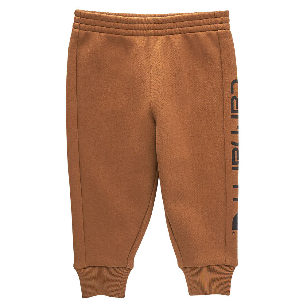 image of Toddler Boy's Elastic Waistband Fleece Logo Sweatpants