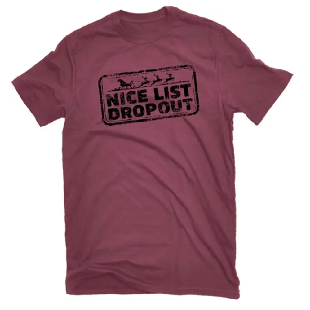 image of Men's Nice List Dropout Holiday T-Shirt