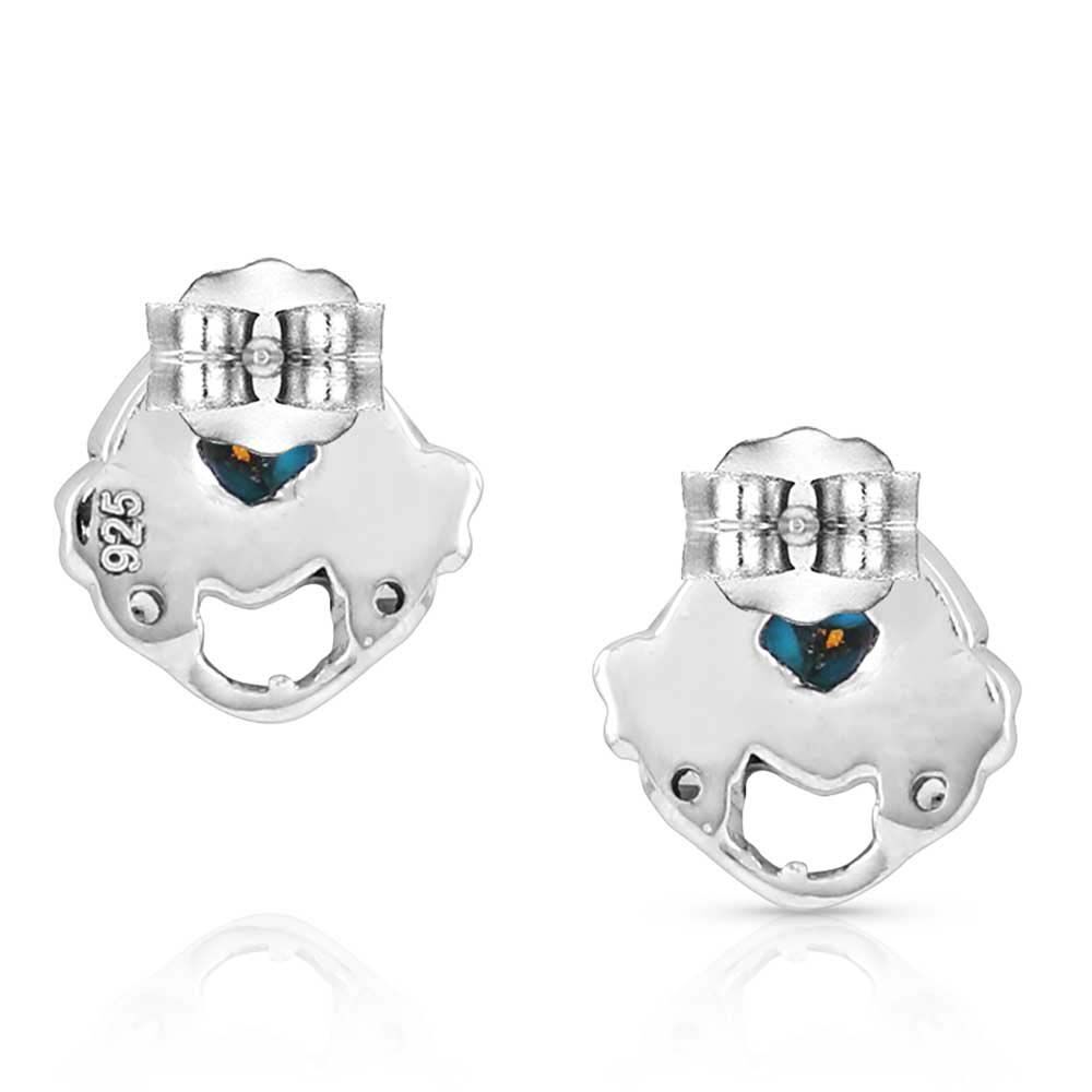 image of Moonlight Mountains Turquoise Post Earrings