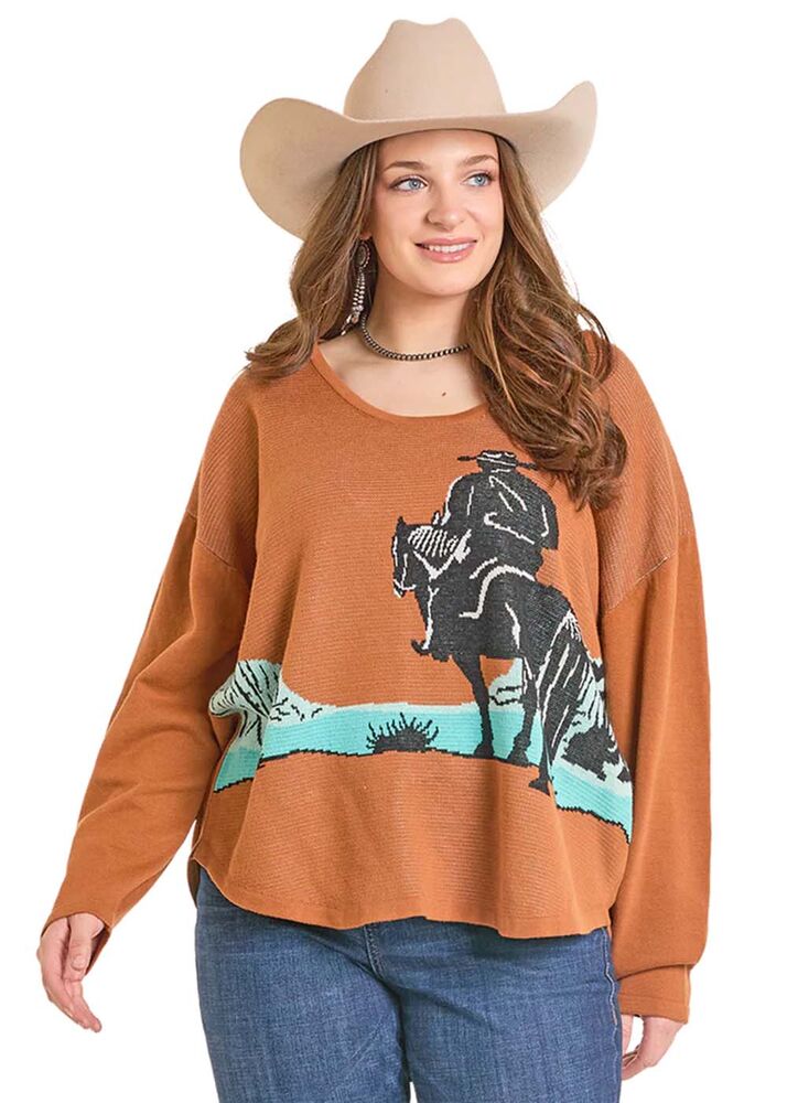 image of Women's Sweater, Orange