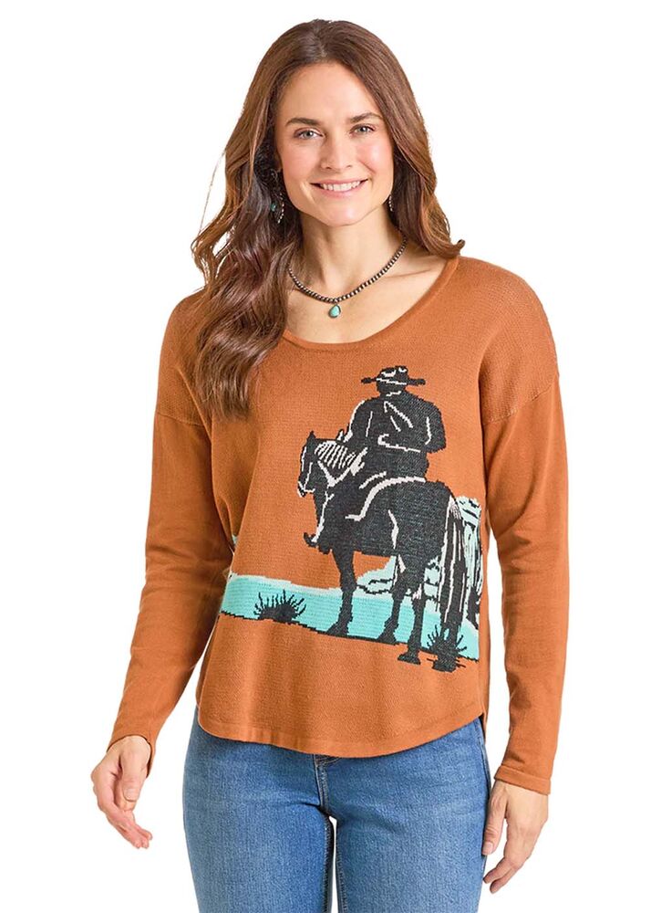 image of Women's Lightweight Sweater, Brown