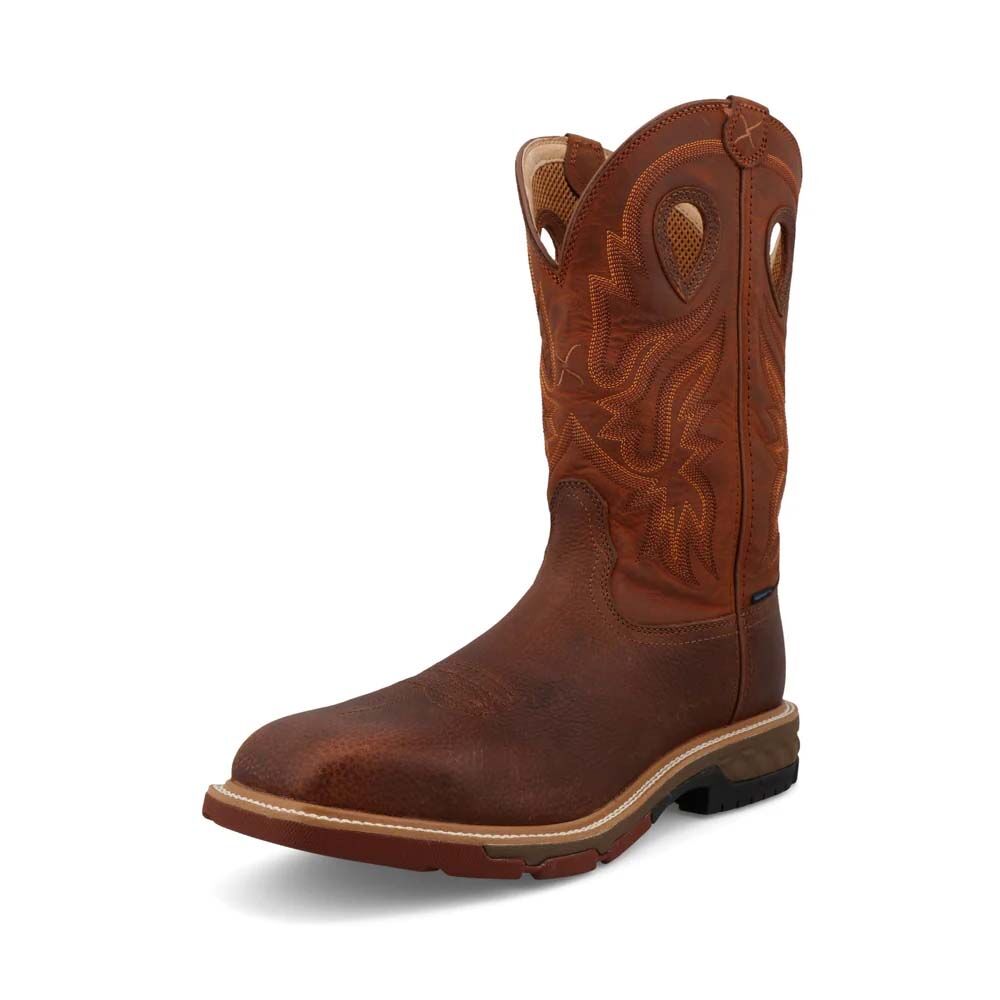 image of Men's 12" Western Work Boot, Ginger/Rust