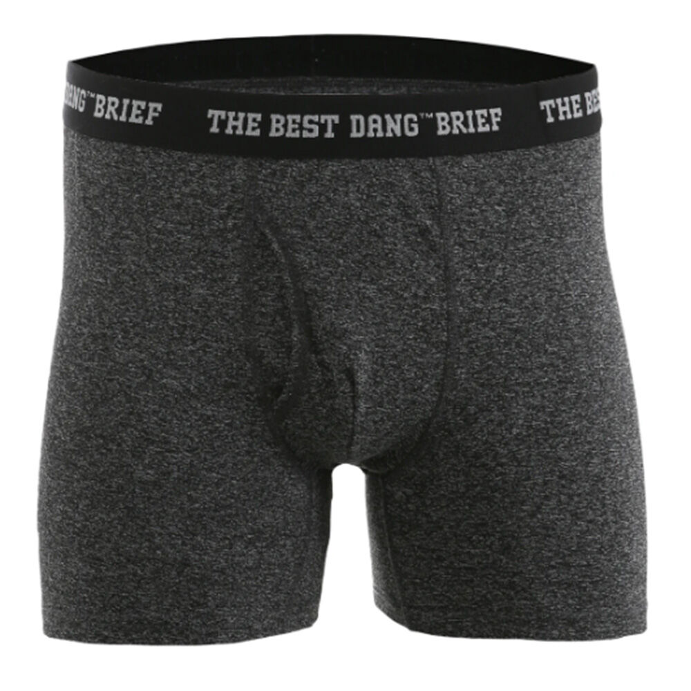 image of 5 in Men's The Best Dang Performance Brief, Black/Grey, 2 pk