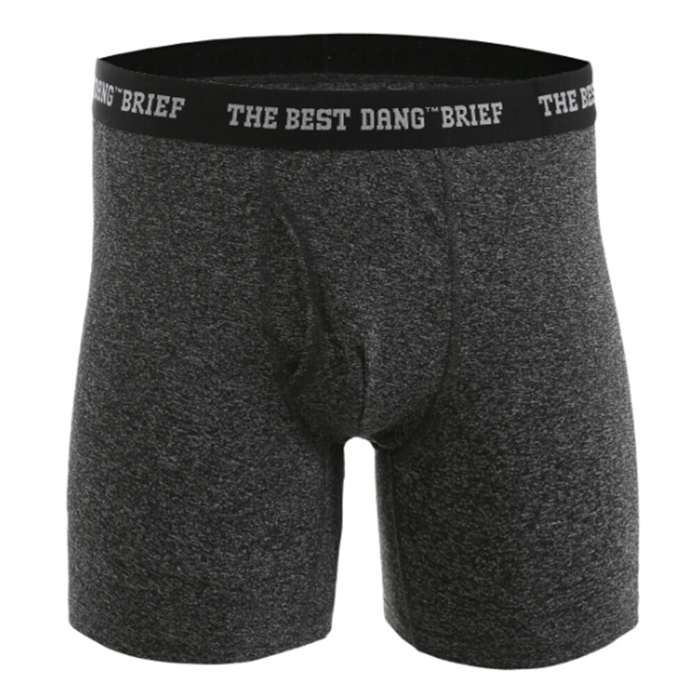 image of 8 in Men's The Best Dang Performance Brief, Black/Grey, 2 pk
