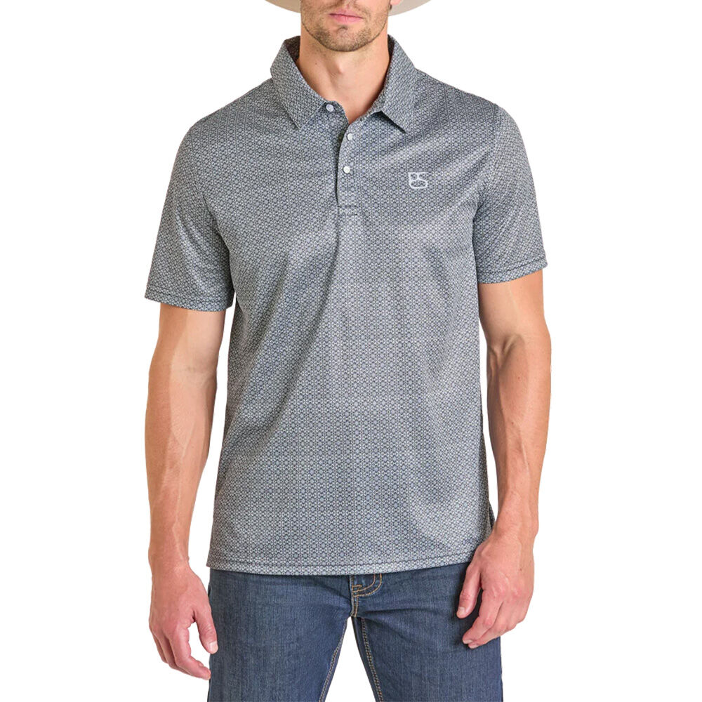 image of Men's Western Medallion Print Performance Polo