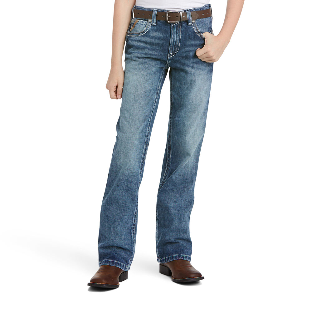 image of Boy's B5 Charger Stackable Low Rise Straight Leg Slim Fit Jean 