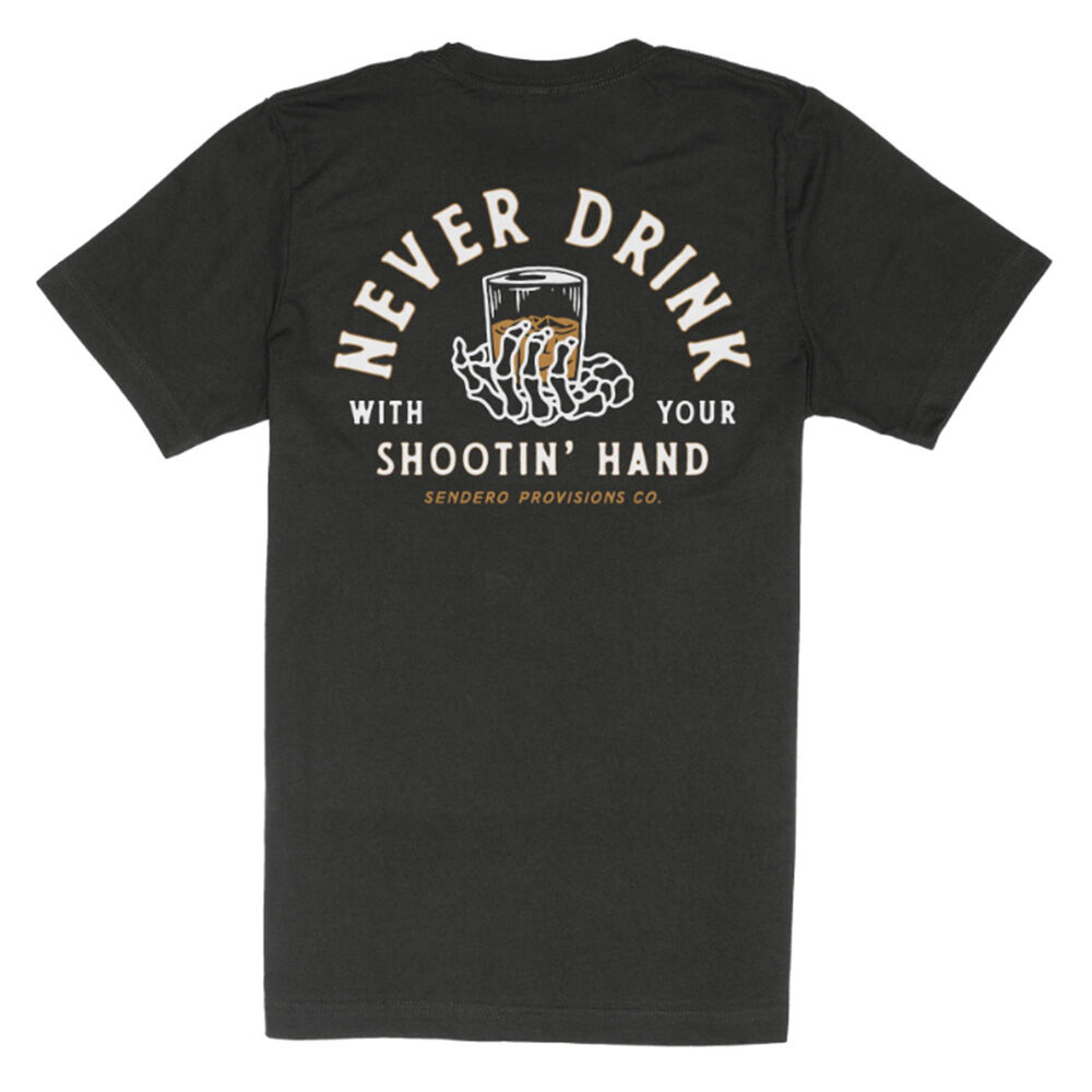 image of Men's T-Shirt- Shootin' Hand, Black