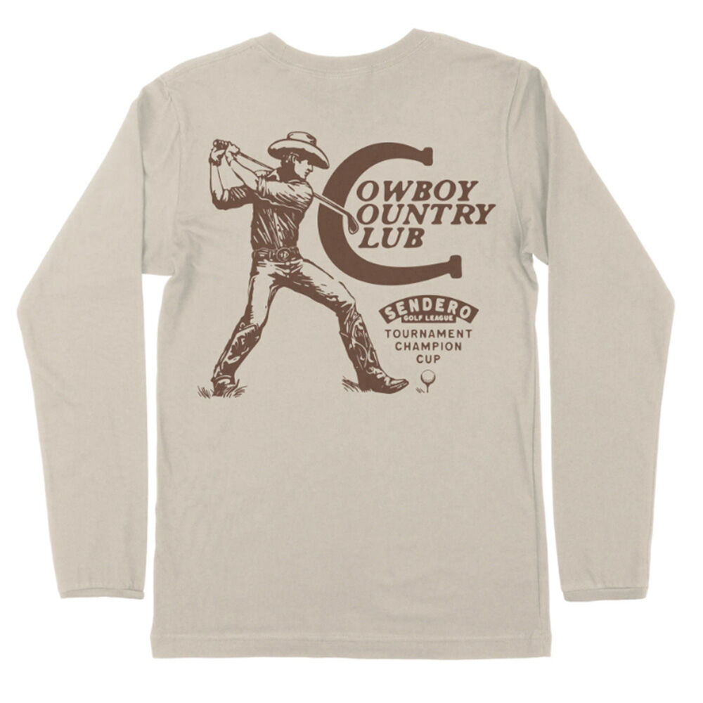 image of Men's Long Sleeve Shirt- Cowboy Country Club