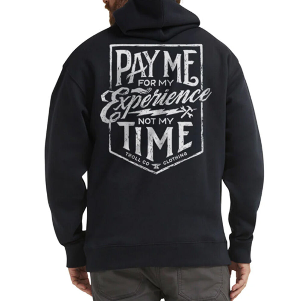 image of Men's Pay Me Hoodie- Black