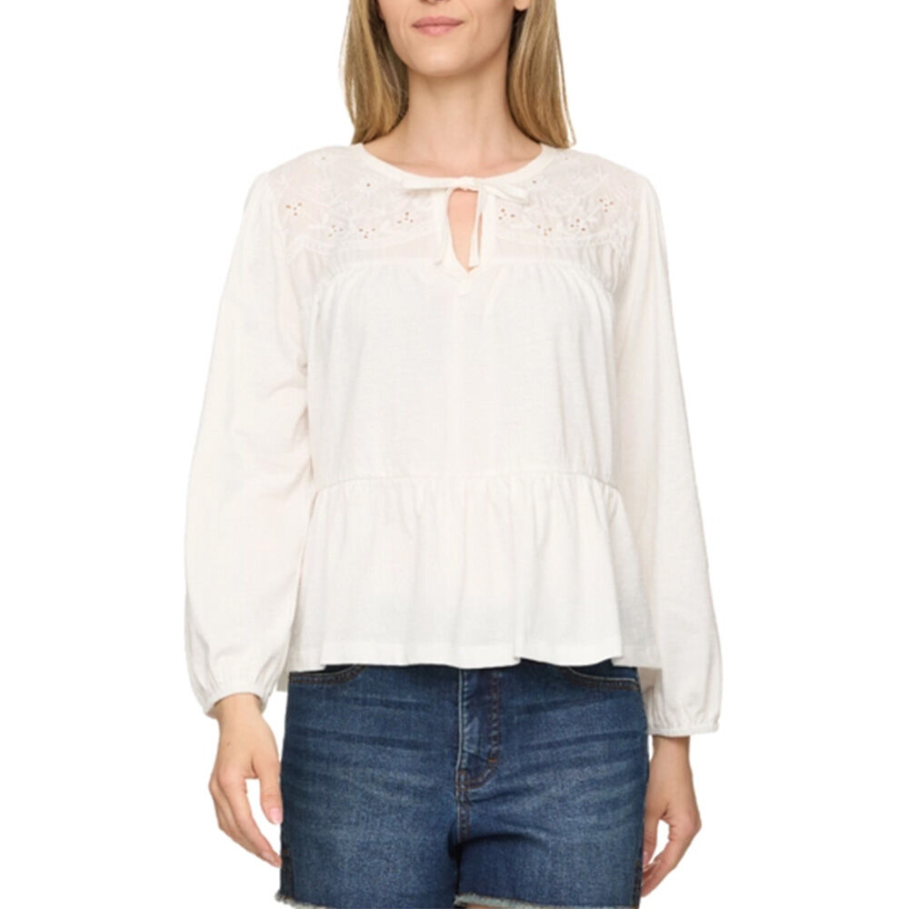 image of Women's Charlotte Peasant Long Sleeve Top